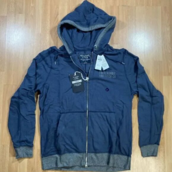 Abercrombie & Fitch Hoodie (Men’s size L) • Lightweight • Logo • New With Tags - Picture 1 of 6